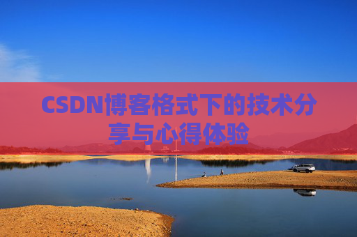 CSDN博客格式下的技术分享与心得体验